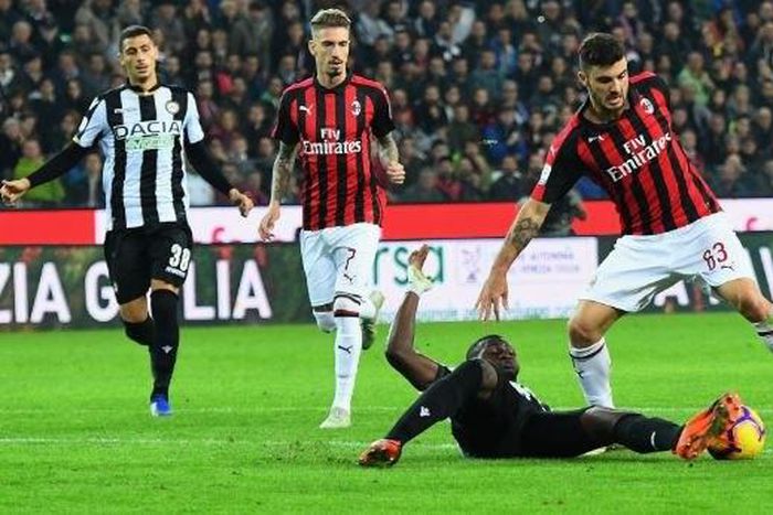 Black Stars defender let Udinese down in AC Milan defeat