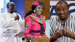 Alan Kyerematen, Nana Konadu Agyeman Rawlings and Hassan Ayariga