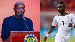 Dr Mahamudu Bawumia and Christian Atsu
