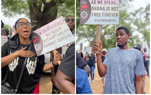 ‘As we speak, Ghana is a crime scene’ – Protesters drum home message to Gov’t