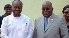 Ken Ofori-Atta with Nana Addo