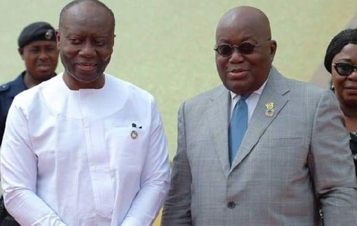 President Akufo-Addo and Ghana's Finance Minister, Ken Ofori Atta