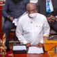 Ken Ofori at the presentation of Ghana's 2023 national budget