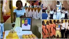 Lady marries photo of groom who couldn’t attend wedding, says he's busy abroad