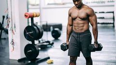 A man exercising