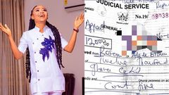 Akuapem Poloo pays GH12,000 fine to regain freedom from prison; receipt drops online