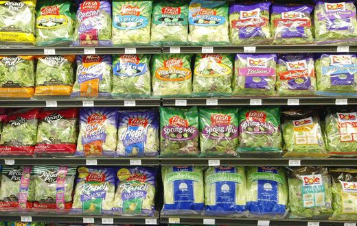 prepackaged salad romaine