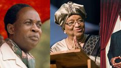 Dr Kwame Nkrumah, Ellen Johnson Sirleaf and Haile Selassie