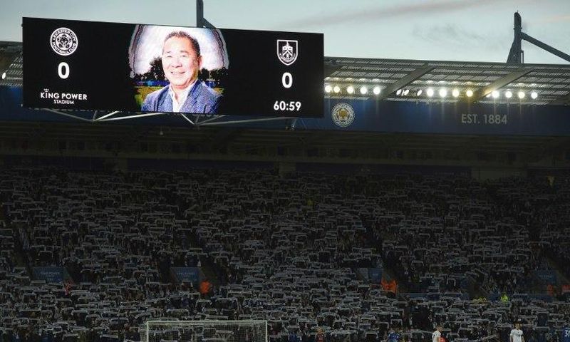 Leicester paid tribute to late owner Vichai Srivaddhanaprabha before the match against Burnley