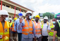 Energy Minister, Dr. Matthew Opoku Prempeh and officials from GRIDCO, ECG and MiDA
