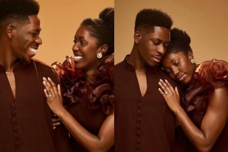 Moses Bliss and fiancée