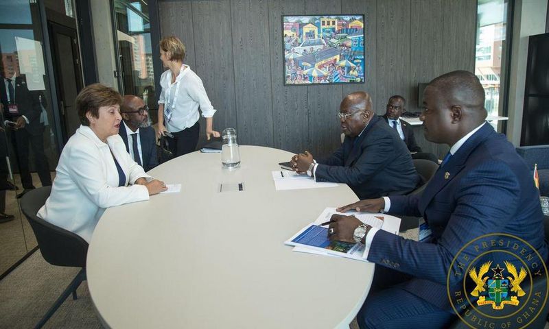 Kristalina Georgieva with Nana Addo