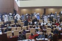 The minority members carrying sheets of papers with the inscription “dead goat budget” immediately after Mr. Seth Terkper, the Finance Minister,  concluded his delivery.