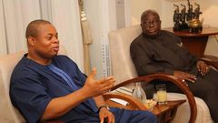 Franklin Cudjoe with Nana Addo