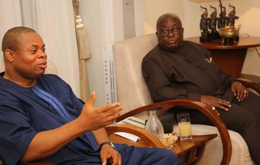 Franklin Cudjoe with Nana Addo