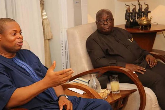 Franklin Cudjoe with Nana Addo