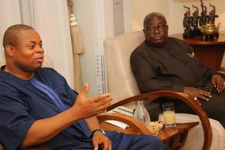 Franklin Cudjoe with Nana Addo