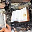 Bible miraculously survives as fuel tanker goes up in flames