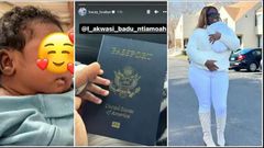 Tracey Boakye’s new born son is officially a citizen of the United States of America