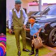 Shatta Wale, Michy and their son Majesty