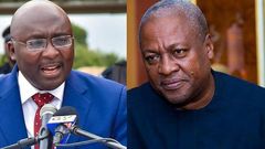 Vice President, Dr Mahamudu Bawumia and John Mahama