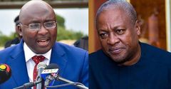 Vice President, Dr Mahamudu Bawumia and John Mahama