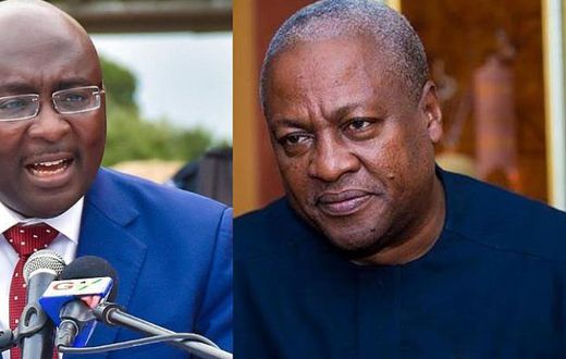 Vice President, Dr Mahamudu Bawumia and John Mahama