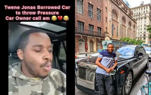 Hilarious moment as car owner calls Twene Jonas to return her borrowed car (VIDEO)