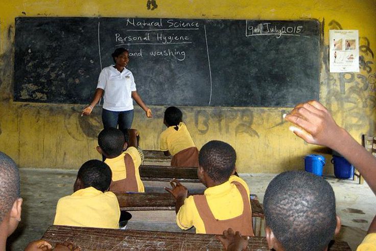 Teacher in classroom
