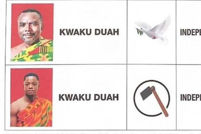 Kwaku Duah two independent candidates in Kumawu
