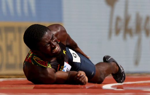 Injury prevents James Dadzie from finishing men’s 200m at World Athletic Champs