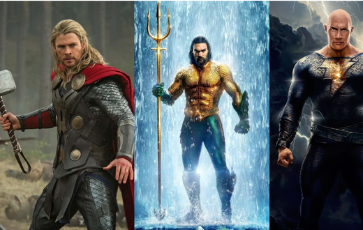 Thor, Aquaman and Black Adam
