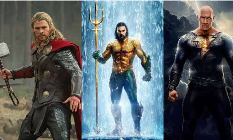 Thor, Aquaman and Black Adam