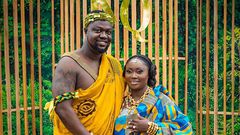 Eddie Nartey and his wife