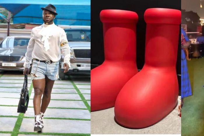 Osebo in MSCHF red boots