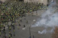 More than 1,300 were arrested and dozens injured after violent anti-government protests engulfed France — here's how the clashes unfolded