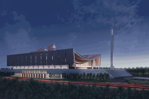Artistic impression of the yet-to-be built National Cathedral