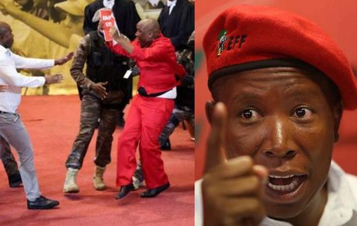 Julius Malema, 5 other EFF MPs suspended from South Africa’s parliament without pay