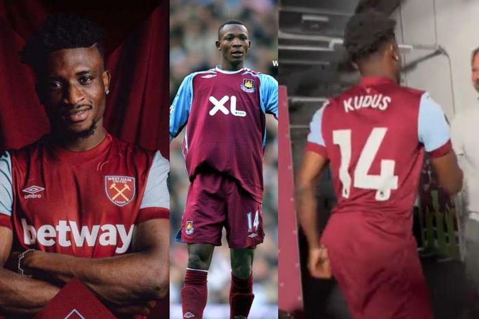 Mohammed Kudus picks West Ham’s no.14 jersey previously worn by John Paintsil