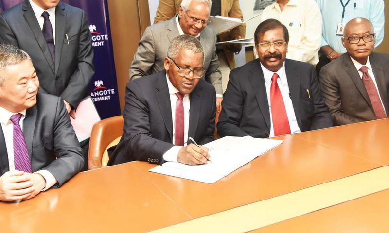 Dangote signs construction deal with Sinoma