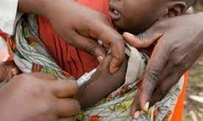 Child being vaccinated