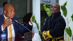Okudzeto Ablakwa and Rev Victor Kusi Boateng