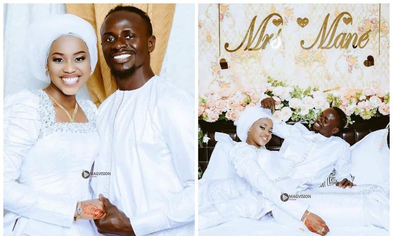 See beautiful photos from Sadio Mane’s marriage to partner Aisha Tamba