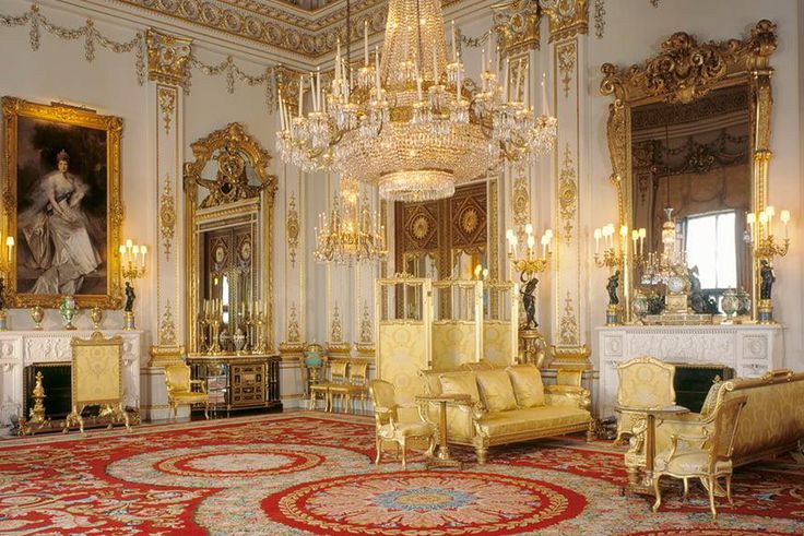 white drawing room at Buckingham palace