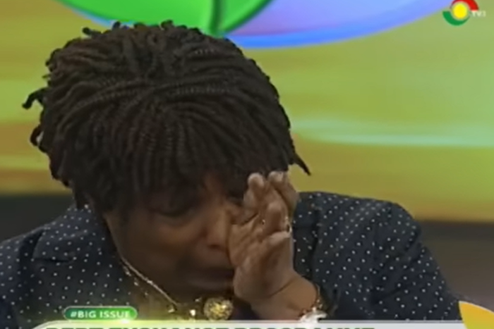 Nana Yaa Jantuah’s contagious tears over Dept Exchange get Ghanaians crying