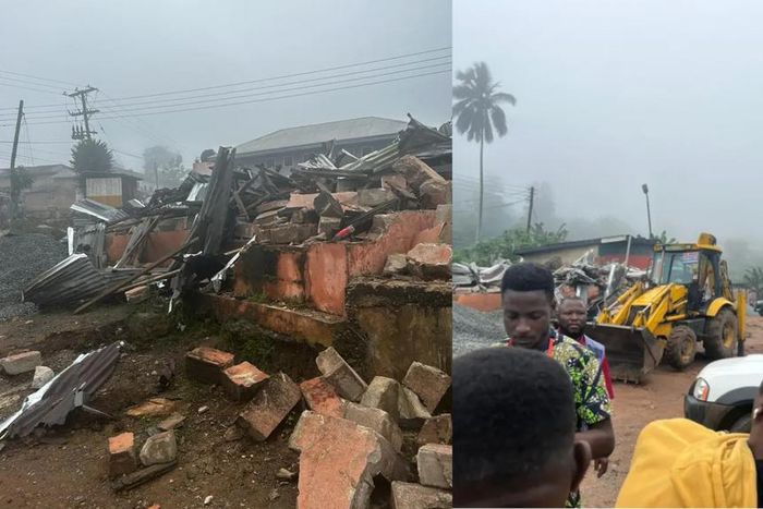 Customs officer arrested for destroying public toilet using armed land guards