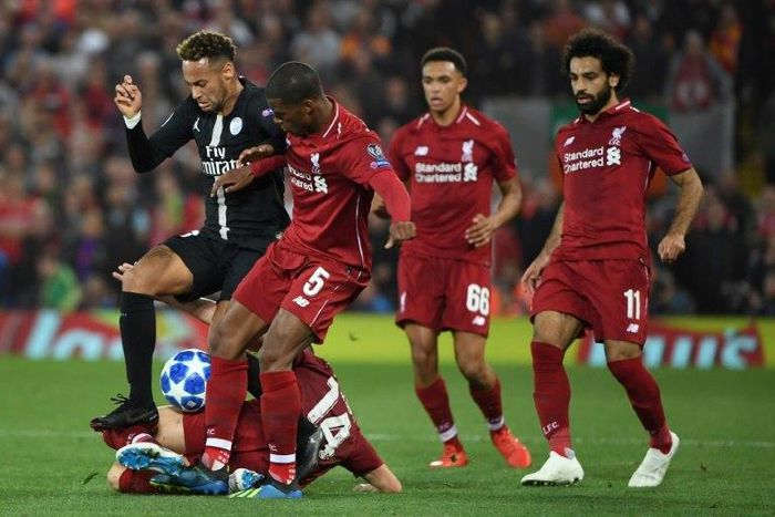 Neymar and PSG were beaten by Roberto Firmino's late strike for Liverpool at Anfield