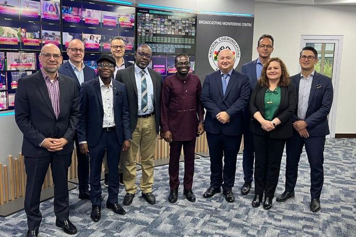 The team from Ericsson with some executives of the National Communications Authority (NCA)