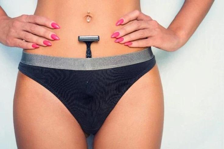 Shaving pubic hair