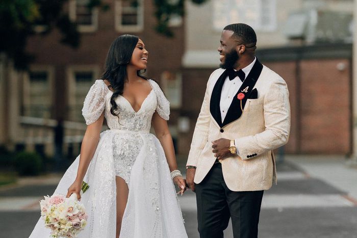 Couples ensured their outfits looked good together.